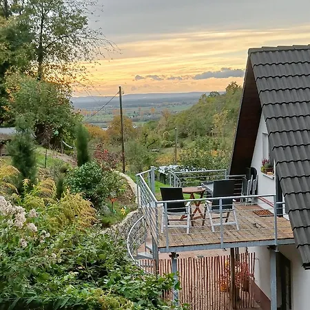 Direkt Am Wald Mit Panoramablick Bis Zur Pfalz Laudenbach  Exterior foto